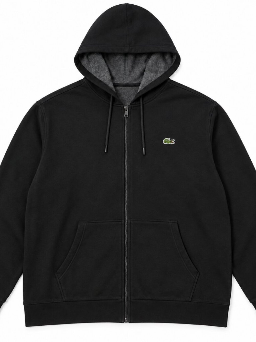 Lacoste Sport Black Fleece Full-Zip Hoodie 4XL